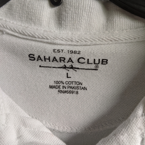 DONATING 1/20/25 BOGO Men's Sahara Club White Polo - Picture 4 of 4